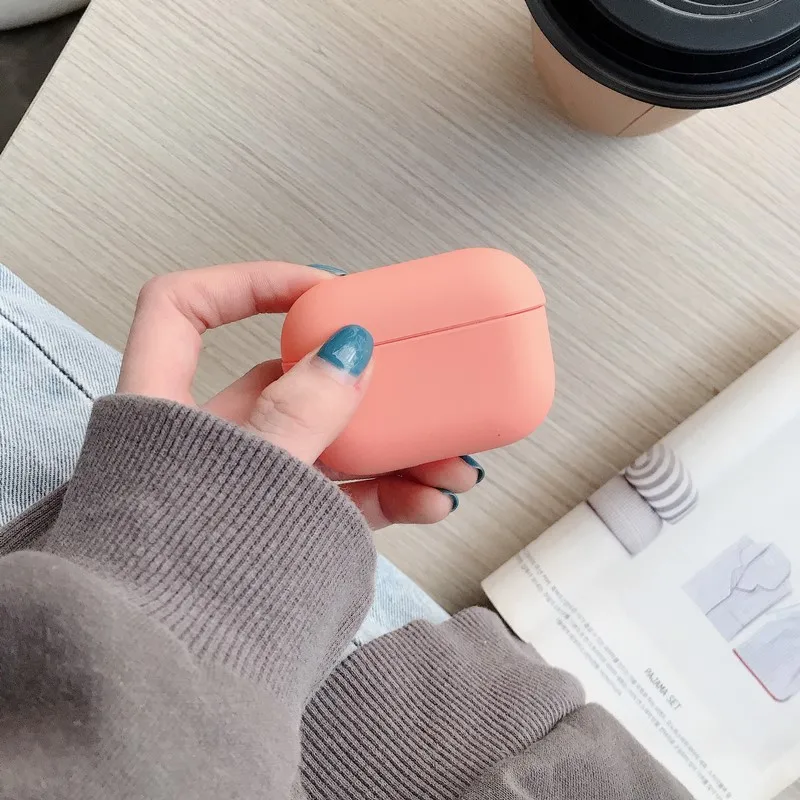 Чехол для Apple Airpods Pro, беспроводной Bluetooth чехол для наушников, яркие цвета, коробка для AirPods Pro Air Pods 3, жесткий милый чехол - Цвет: Orange