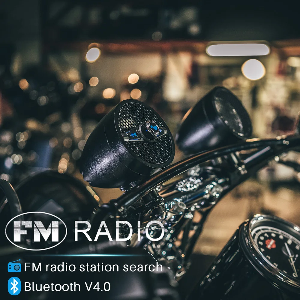 Lexin супер музыкальный аудио плеер с fm-радио тюнером Bluetooth колонки для мотоцикла водонепроницаемый портативный стерео