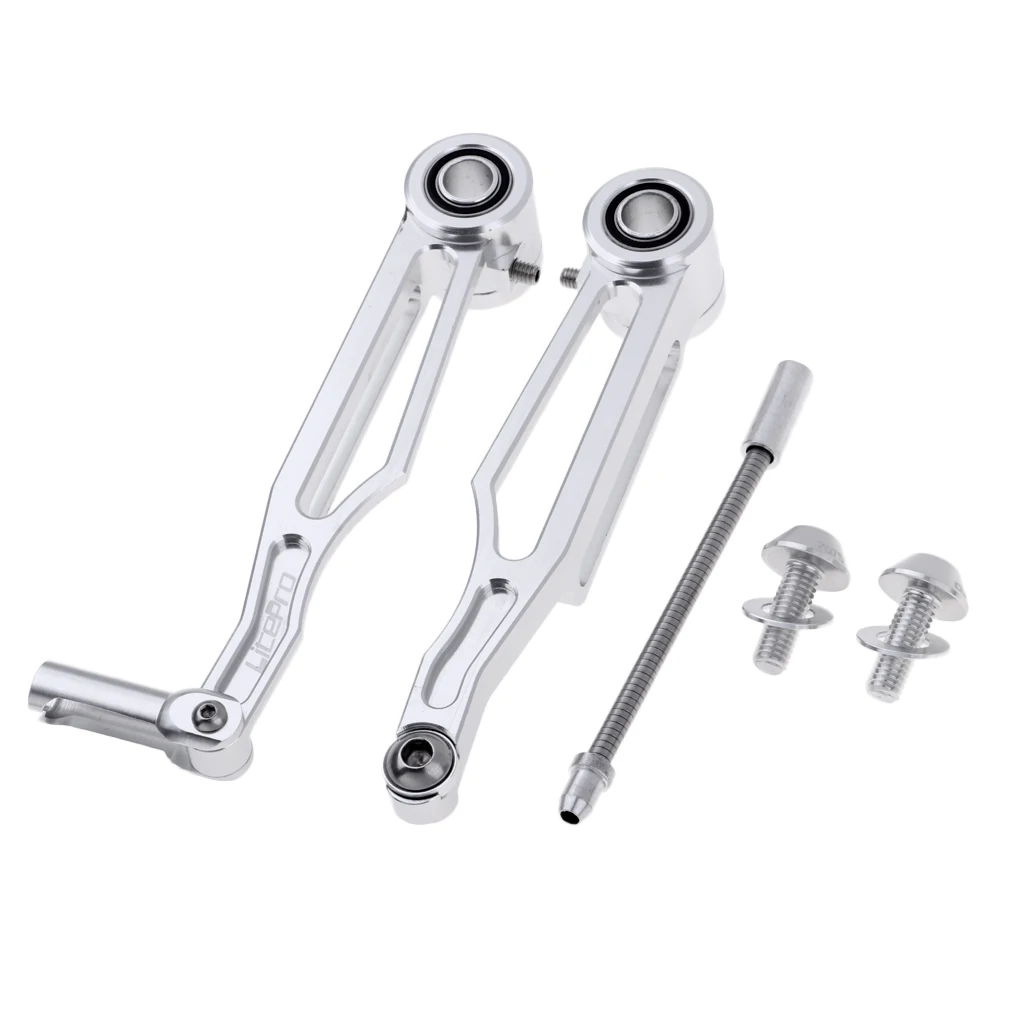Long Arm Silver Сверхлегкие V Тормозные рычаг модифицированные тормоза для Foding Bike BMX - Цвет: Long Arm Silver