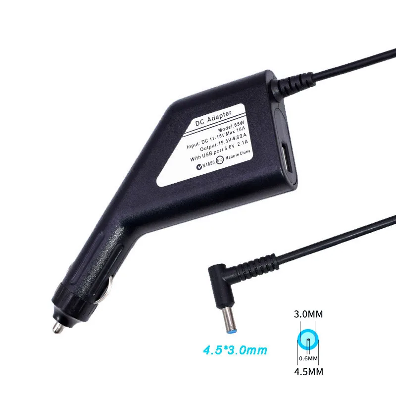 19.5V 4.62A 90W Laptop DC Car Charging Adapter for HP Envy 17-j106tx Pavilion 15-e029TX TPN-Q117 Q118 Q131 Power Supply | Компьютеры и