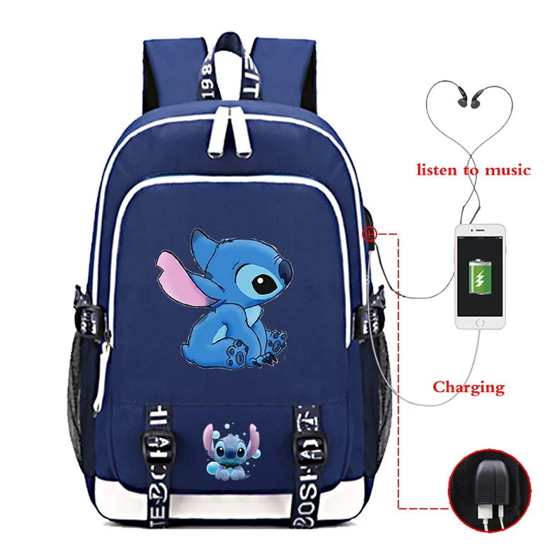 12 USB Charing Mochila стежка сумки школьный портфель с анимэ Путешествия стежка рюкзаки школьные рюкзаки для подростков девочек Sac Dos рюкзак для ноутбука - Цвет: 12
