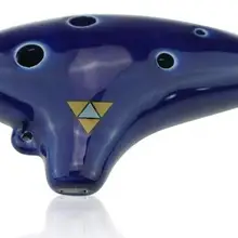 100 шт 6 отверстий Zelda ocarina от Zelda ocarina of Time, с бархатным мешочком Zelda Triforce, хорошо спроектирован, легко играть