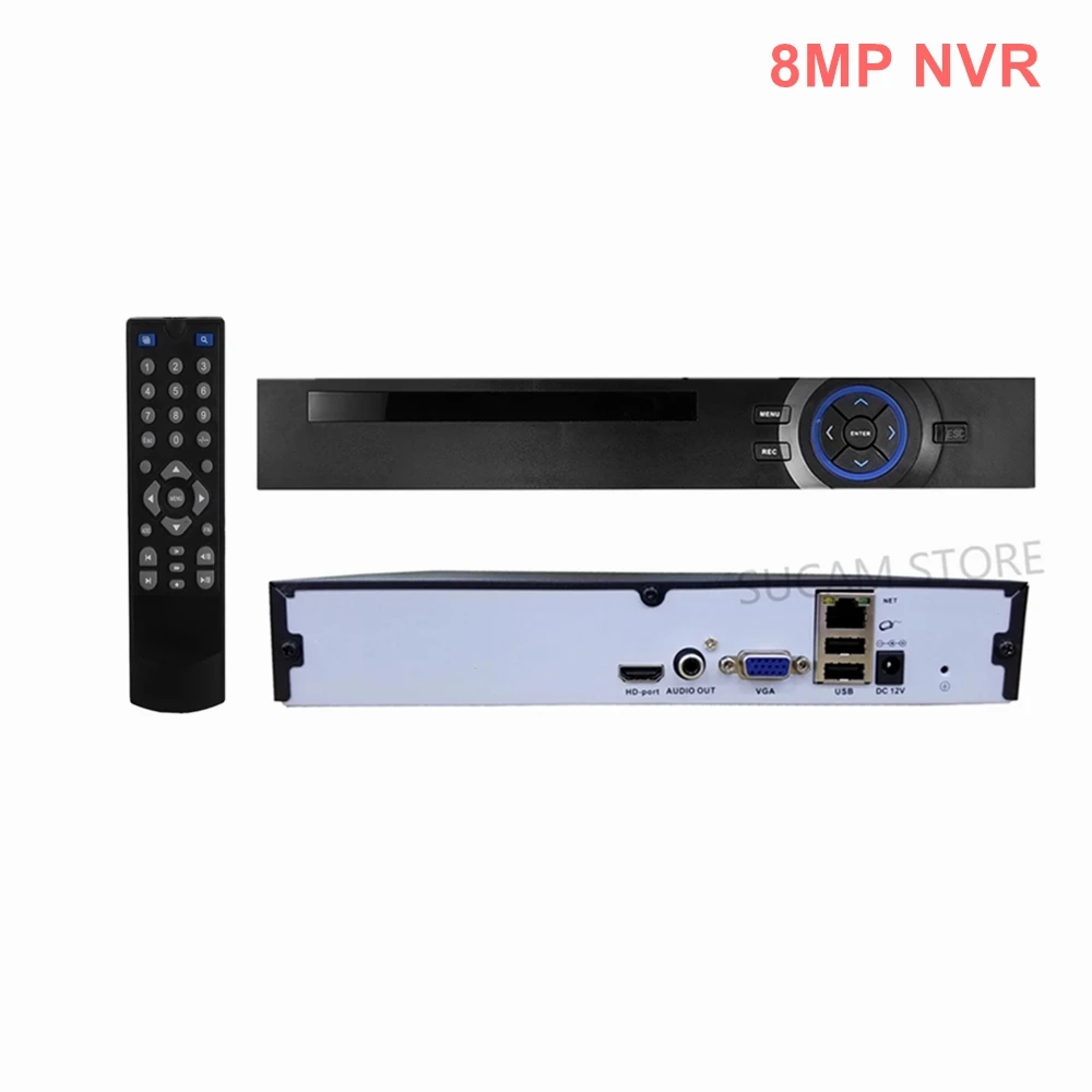 8/16/32 CH 8MP IP Camera Network Video Recorder Motion Detection ONVIF 4K NVR For 5MP 8MP Security IP CCTV Camera System