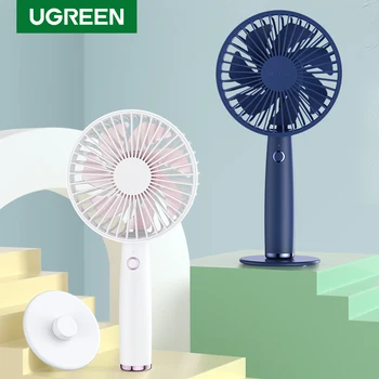 

Ugreen Fan Cooling Electric USB Portable Air Conditioner Fans 2500mAh 10H Small Household Handheld Silent Desk Rechargeable Fan