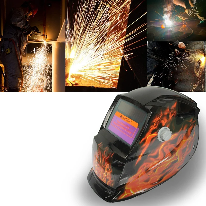 

2018 New Pro Solar Welder Mask Auto-Darkening Welding Helmet Square flame