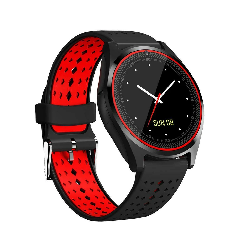 696 Bluetooth Смарт часы V9 спортивные часы шагомер с камерой SIM TF Smartwatch для Android смартфонов Россия PK DZ09 GT08 A1