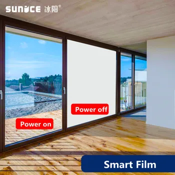 شراءSUNICE 1000x1000 مللي متر لاصق الأبيض للتحويل PDLC فيلم الذكية يمكن القيام الإسقاط الخلفي فيلم 1 قطعة مكتب المستشفى التقسيم
