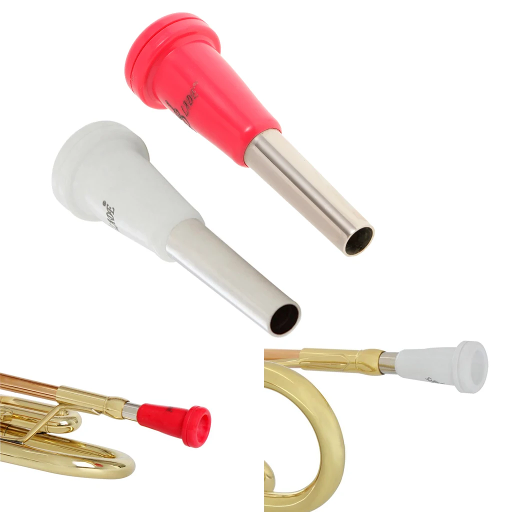 2 X Metal Mini Trumpet Mouthpiece Instrument For Musician Performance