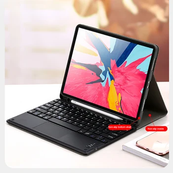 

K2-1106 Touchpad Bluetooth 3.0 Wireless Keyboard For IPad Pro11(2020) With Tablet Case For IPad Pro11(2018)