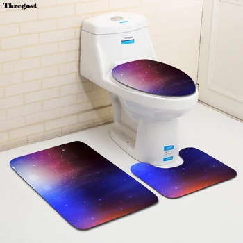 

Thregost Bath Mat Set Anti Slip Carpet Bathroom Doormat Modern Washroom Cover Toilet Seat Mat Bath Mat Accessories for Toilet