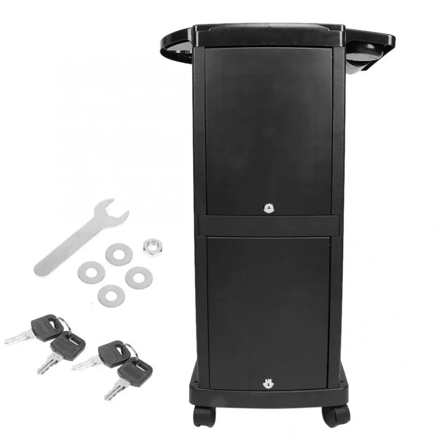 Hair Diffuser For Curly Hair Hair Salon Trolley Haircut Tools Storage Cart Trolley Tools Rack With Door Lock Hair Salon a