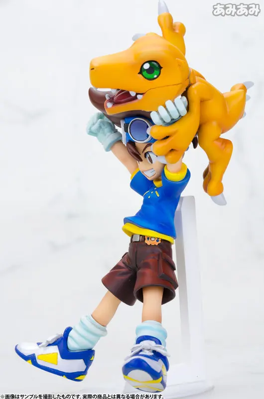 Экшн фигурка Digimon Adventure YAGAMI TAICHI Agumon ПВХ 11 см Военная кукла игрушки подарок