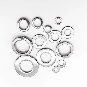 

GYTB 260-Pcs (7-Size) Steel Flat Washer and Lock Washer Assortment Set - Size Included: M2.5 M3 M4 M5 M6 M8 M10