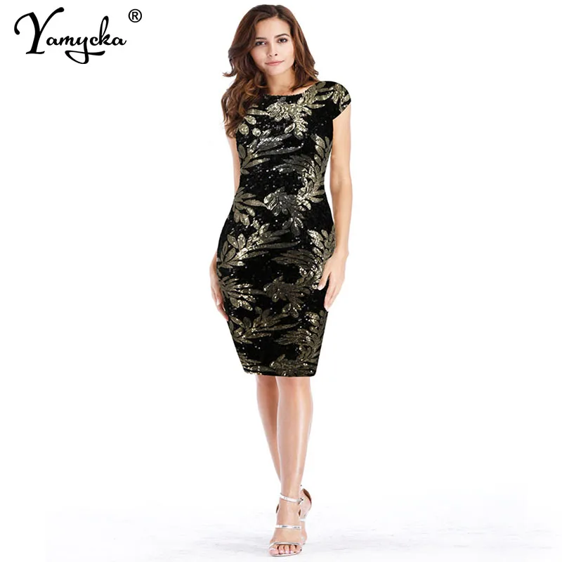 

Sexy vintage black Sequin Summer Dress Women elegant Backless bodycon club party dress ladies birthday evening Dress vestidos