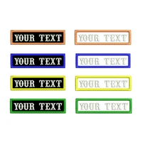 Shop Online: Buy Custom Name Text Embroidery Patch - Rectangular, 115MM Wide - Iron-On and Sew-On - Military Patches for Clothing, Biker Vest - Image 2