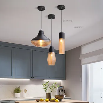 

Modern Creative Glass LED Chandeliers Nordic Pendant Lamp Lights Bar Chandelier Lighting Restaurant Hanging Lamps Light Fixures