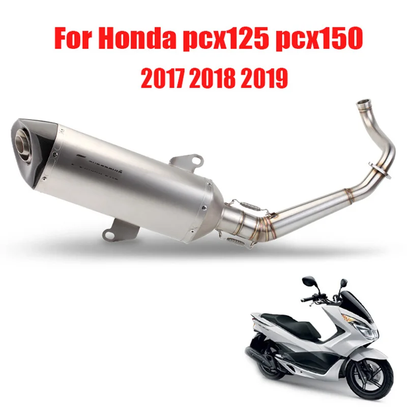 For 2017-2019 Honda pcx125 pcx150 Motorcycle Exhaust Pipe Muffler Tip Escape Header Connector Link Pipe Slip-on pcx150 pcx125 For 2017-2019 Honda pcx125 pcx150 Motorcycle Exhaust Pipe Muffler Tip Escape Header Connector Link Pipe Slip-on pcx150 pcx125
