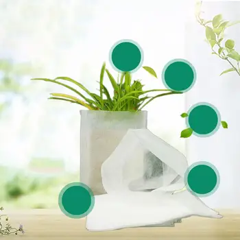 

MeterMall 100PCS Degradable Non-woven Nursery Bags Seedling-raising Pots Gardening Supplies