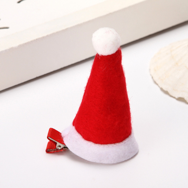 Christmas adult children hair clip Santa Claus antler hairpin clip Christmas hat gift cute hair clip Accessories