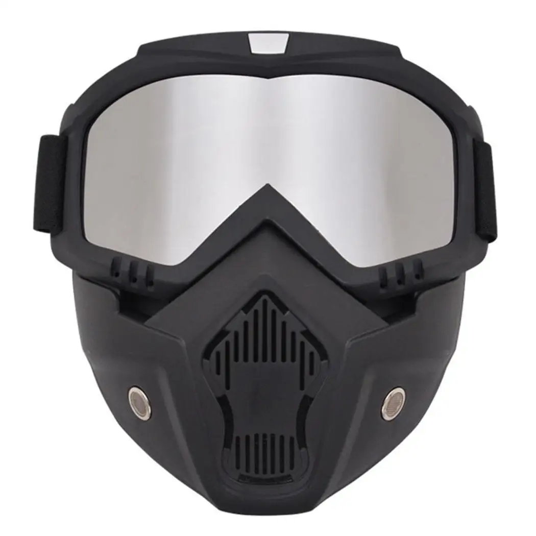 Unisex Practical Windproof Rainproof Mask Ski TPU Goggles Motorcycle Riding Outdoor Sport, With Goggles PC - Color: 3