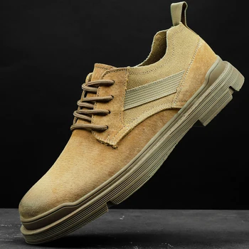 

Best Selling Men Youth Casual Footwear High Quality Men Leather Work Shoes Designer Casual Mens Sneakers Luxury Brand Men Shoes