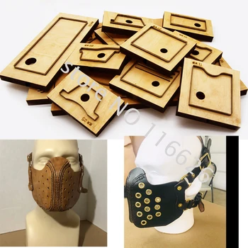 

DIY leather craft unique face mask die cutting knife mold metal hollowed punch tool set 9pcs/set