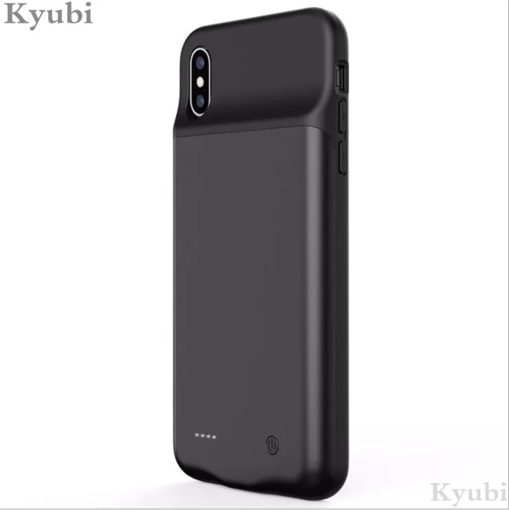 Для iphone x xs зарядное устройство чехол внешний портативный ударопрочный зарядный чехол для iphone x xs роскошный 2 в 1