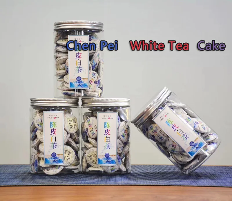 Chen Pei Old and White Tea Cake New Small Tea Cake One Puff of Fuding Old and White Tea New Society Chen Pei Baomai