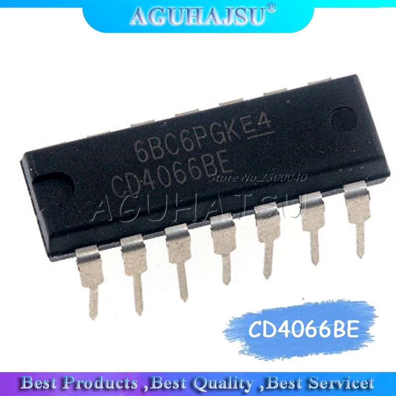 10 шт./лот CD4066 CD4066BE 4066 4066BE DIP-14 dip14 чип переключения IC | Электронные компоненты и