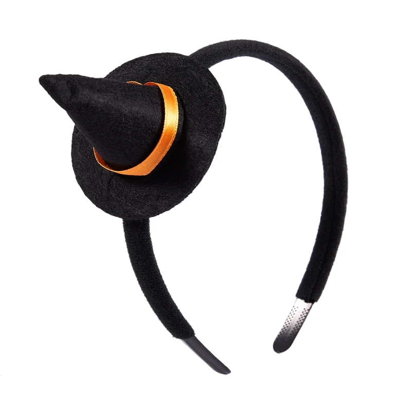Fashion-Halloween Hat Hair Band, Mini Witch Cap Bar Dress Up Halloween Performance Props Stage