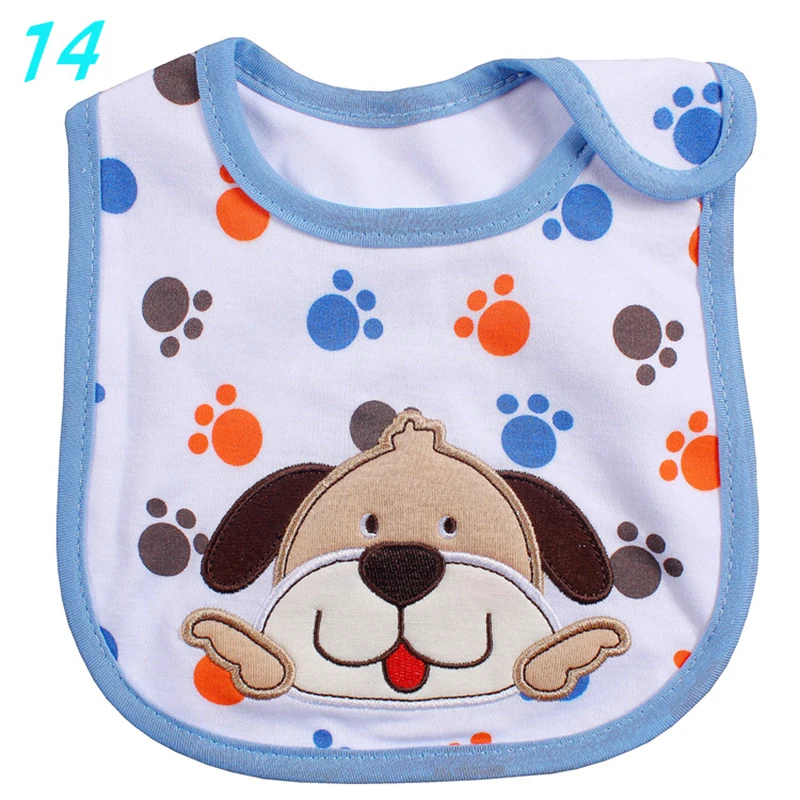 

Baby Bibs Reusable Washable Cotton Cute Pattern Bib Toddler Kids Adjustable Feeding Burp Cloth Infant Apron 0-3 Years Old