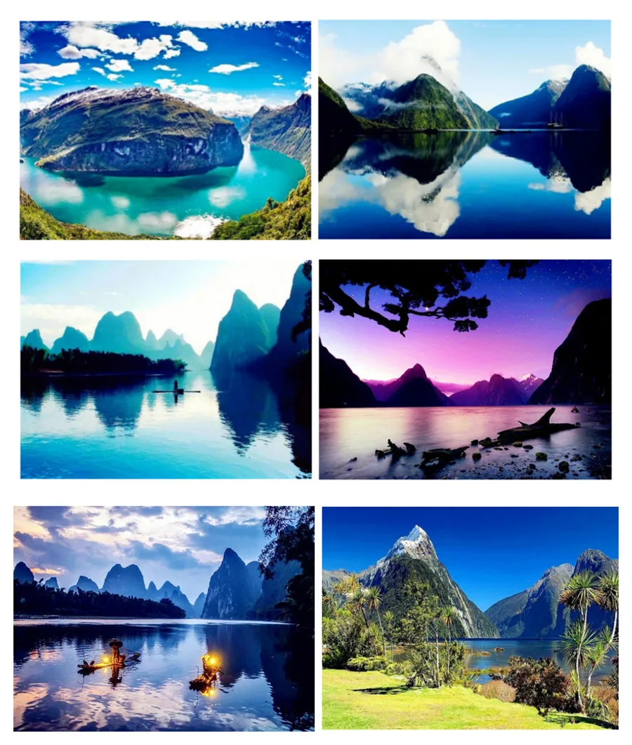 

5D DIY Diamond Painting Scenery Island Cross Stitch EmbroideryHome Decoration