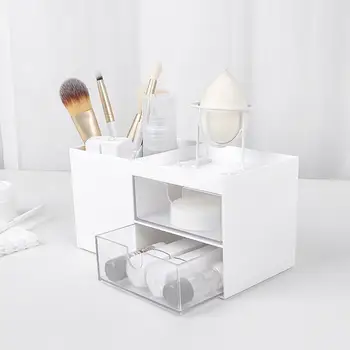 

Plastic Makeup Organizer Side Drawer Jewelry Box Cosmetic Organizer Makeup Box Lipstick Makeup Storage Dressing Table Organizer