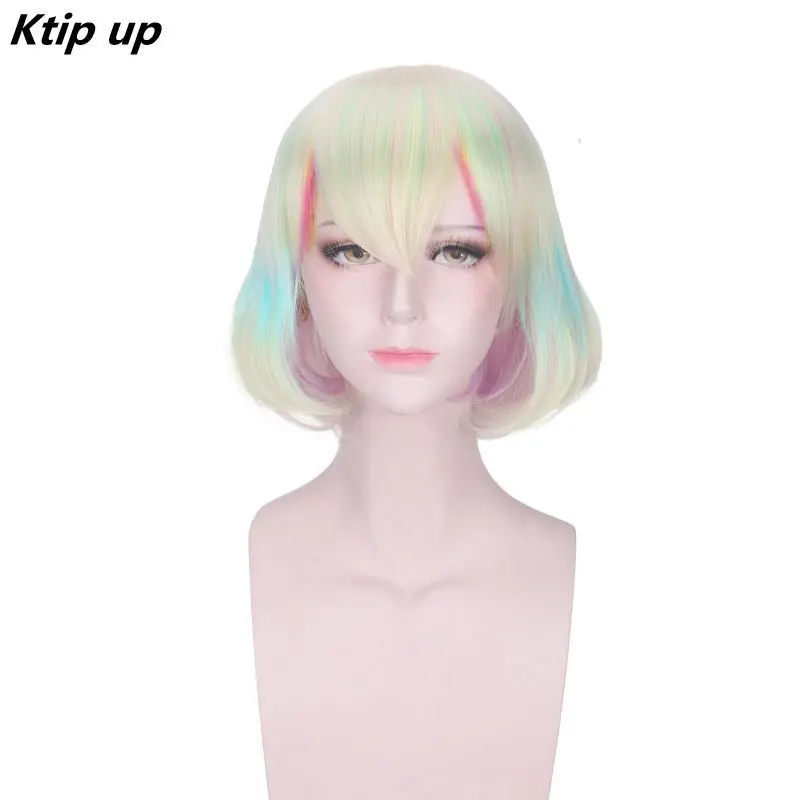 

Ktip Up Land Of The Lustrous Diamond Wig Cosplay Costume Houseki No Kuni Women Short Hair Synthetic Hair Party Role Play Wigs