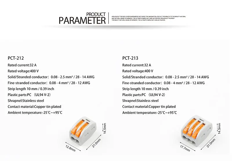 94 шт смешанные в штучной упаковке Укрась свою PCT-412-212/213/214/215 Тип провода компактный Универсальный разъем клеммной колодки с фиксацией аксессуары