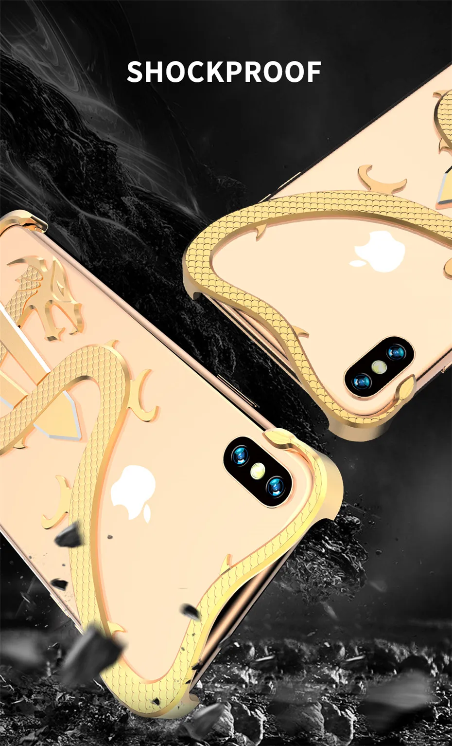 Для iPhone Xs Max XR чехол меч-Дракон Металлический противоударный бампер задняя крышка для iPhone X Xs Алюминиевый противоударный чехол