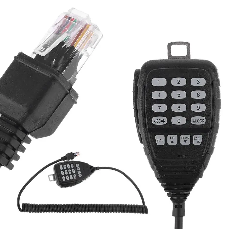 1 комплект DTMF микрофон для динамика QYT KT 8900D KT8900R 8900 Mini 9800 KT8900 автомобильные