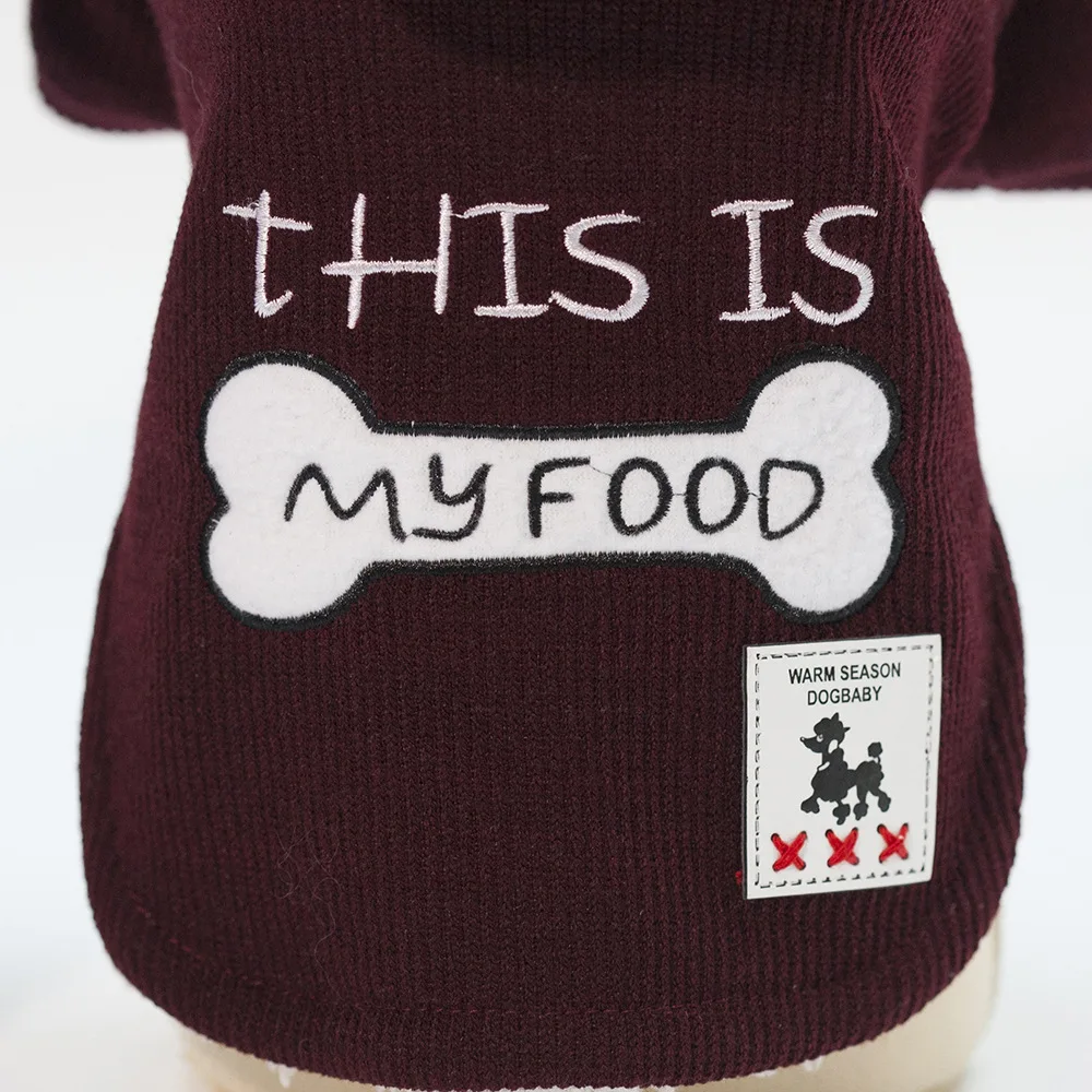Pet Clothes New Style Bone Legs Cotton-padded Clothes Dog Clothes Teddy Fall And Winter Clothes Casual Fashion Thermal Clot