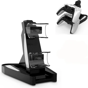 

PS5 Controller Charging Dock for Playstation 5 Gamepad Stand Holder Charger Type-C Dual Handle Gaming Console Accessories
