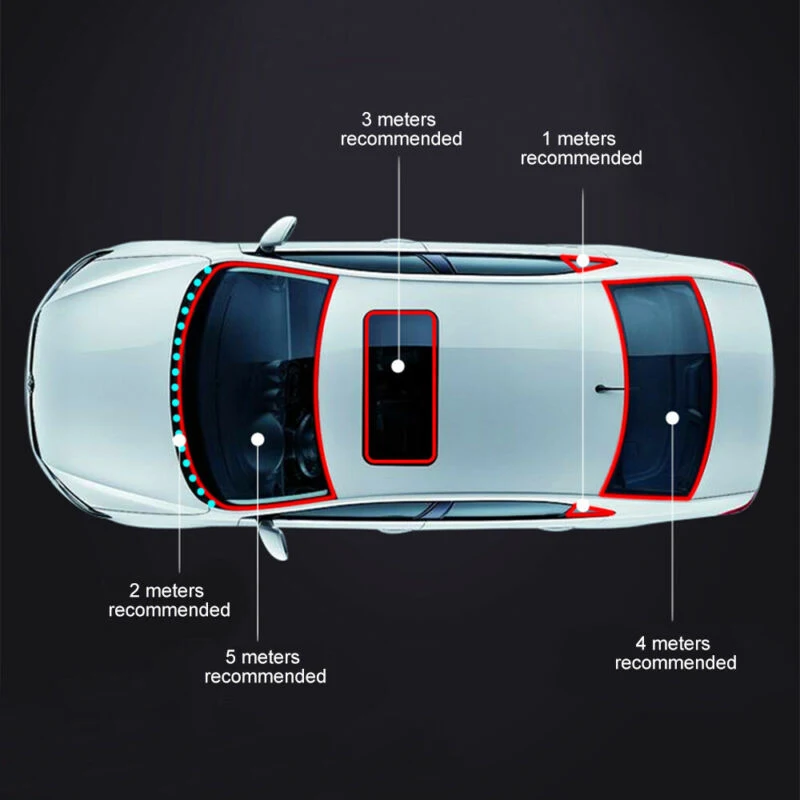 Запасная защитная лента для оконного уплотнения 5 метров черного
