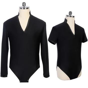 

Good Quality Latin Dance Top Male Dance Clothes Bodysuit Professional Costume Skating Suit Practice Tops Ballroom Dance Clothing
