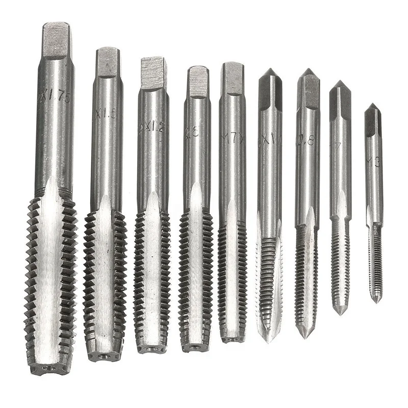 Tap And Die набор M3~ M12 винтовые резьбовые метрические пробки краны& Tap гаечный ключ с плашками, ручные винтовые краны ручная проборка нитей из легированной стали