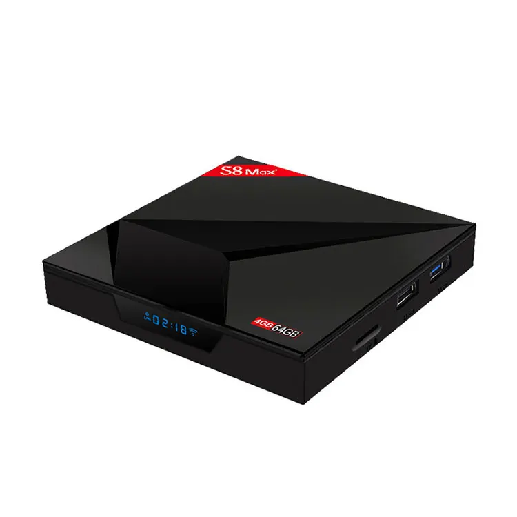 S8 Max Plus Smart tv Box RK3328 4 Гб ОЗУ 64 Гб ПЗУ 5G wifi bluetooth 4,0 Android 9,0 4K приставка видео декодер