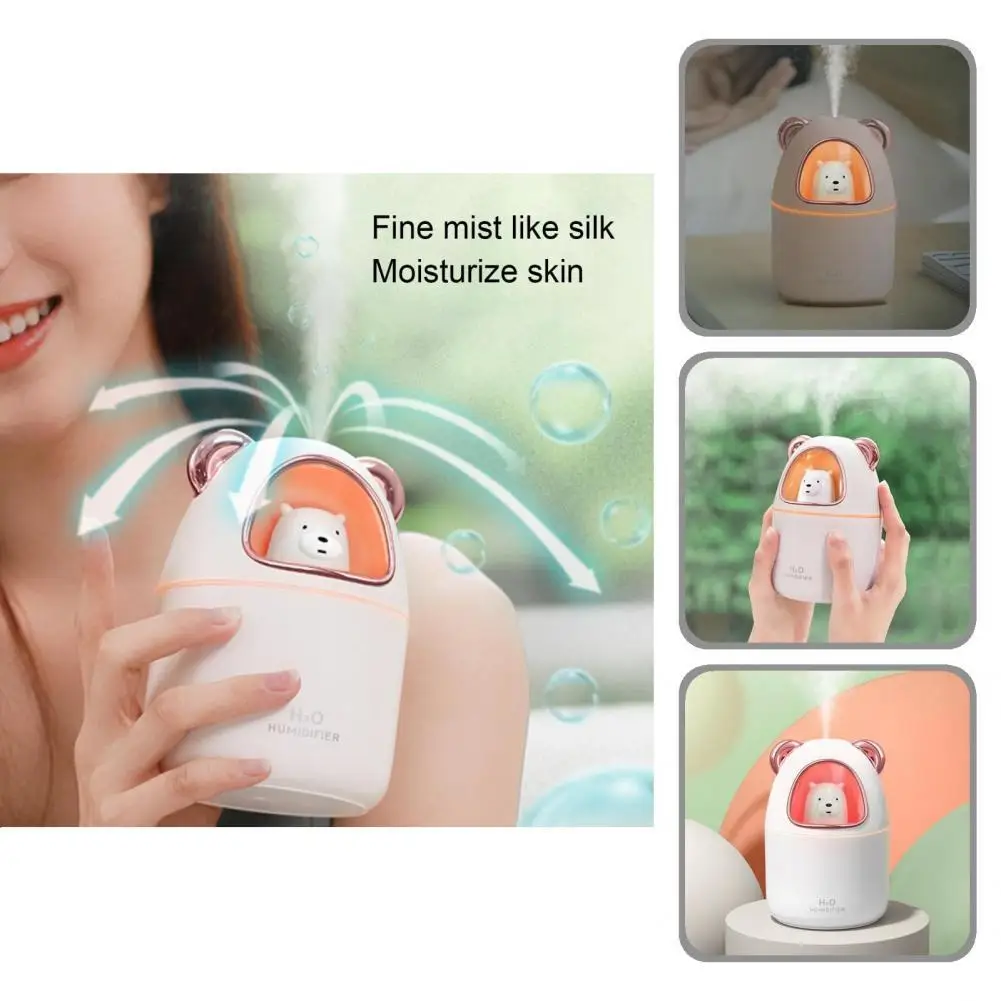 

Creative Cartoon Bear Design Skin Care Air Humidifier Rechargeable Cute Bear Mini Humidifier for Home Humidifier