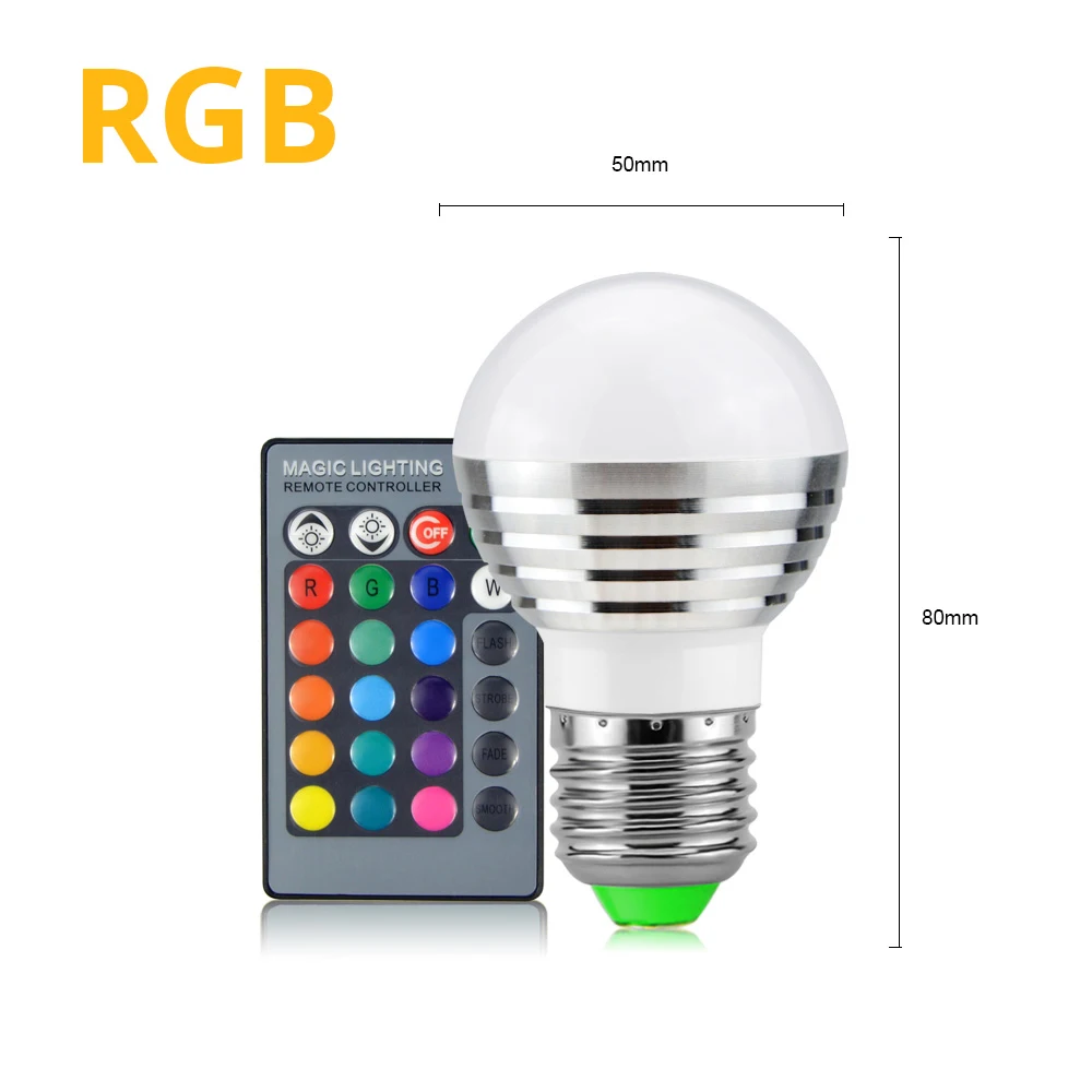 Remote Control RGB Умный дом, светодиодный, умный светильник, WiFi, лампа, умное освещение, AC100V 220 V, с Alexa и Google Assistant/Bluetooth, голосовое управление - Color: Remote Control RGB