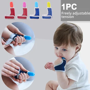 

Baby Child Wrist Band Soft Stop Thumb Sucking Chewing Finger Guard Wear Resistant Adjustable Size Teether Pacifier Home Travel