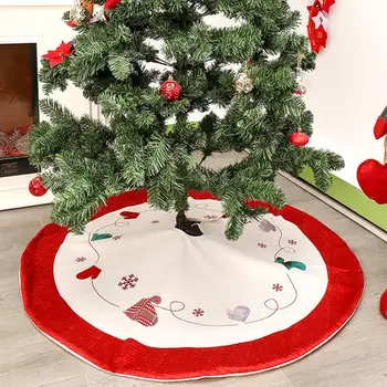 

120cm Christmas Series Printing Tree Skirt Decoration for Home Party Supplies