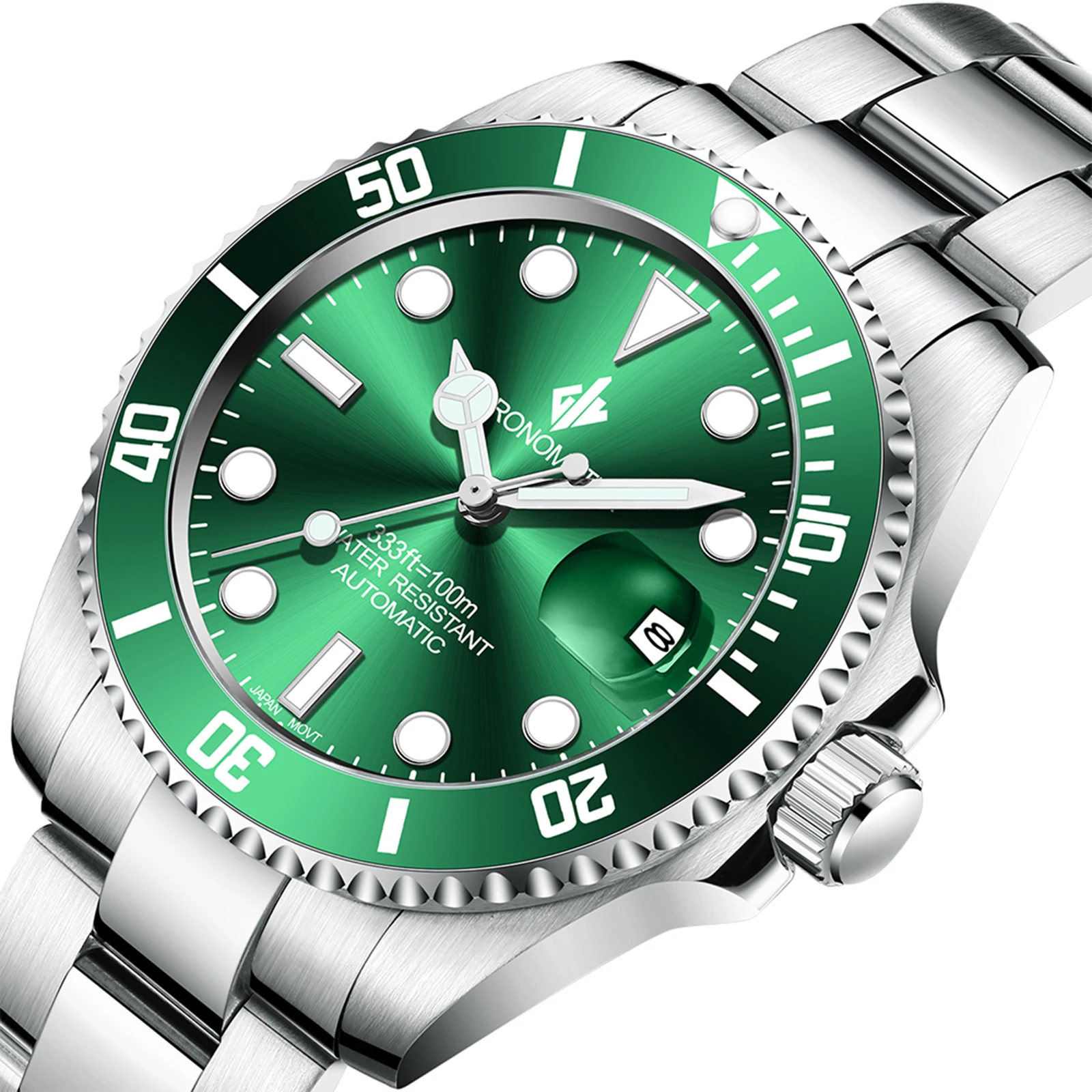 Orologio Uomo Для мужчин s Часы автоматические механические синий Nh35 движение t
