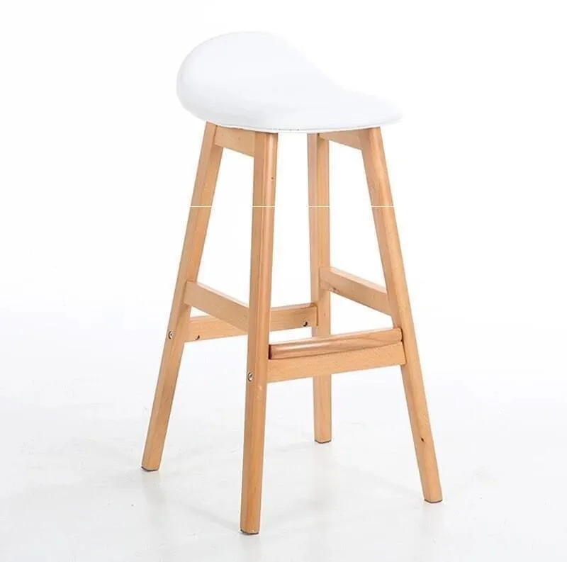 

Bar Chair Wood American Bar Stool High Stool Bar Stool Chair Coffee Shop Creative Retro Simple Bar Stool