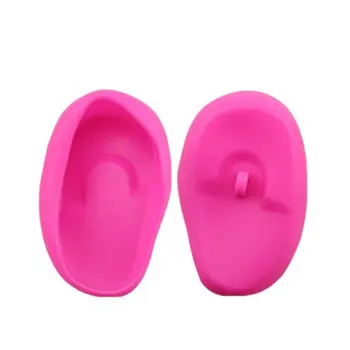 

Salon Hair Dye Clear Blue Silicone Ear Cover Shield Barber Shop Anti Staining Earmuffs Protect Ears From The Dye